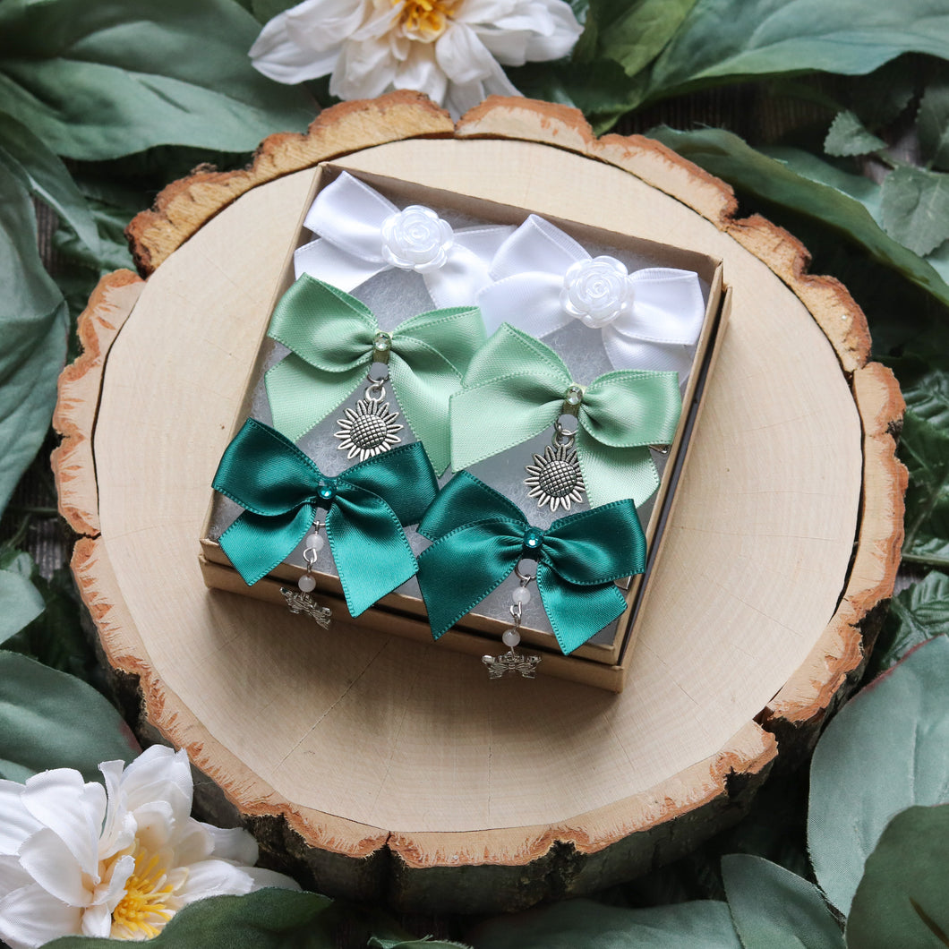 Bows - Green Floral collection